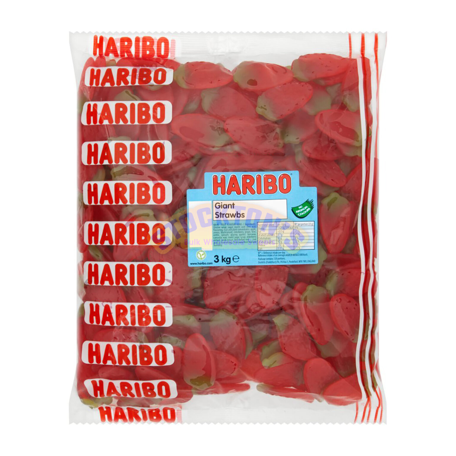 Haribo Giant Strawbs 3kg