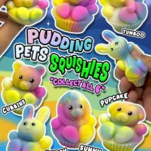 55mm Gevulde Capsule Pudding pets Squishy  Prijs per 100 stuks